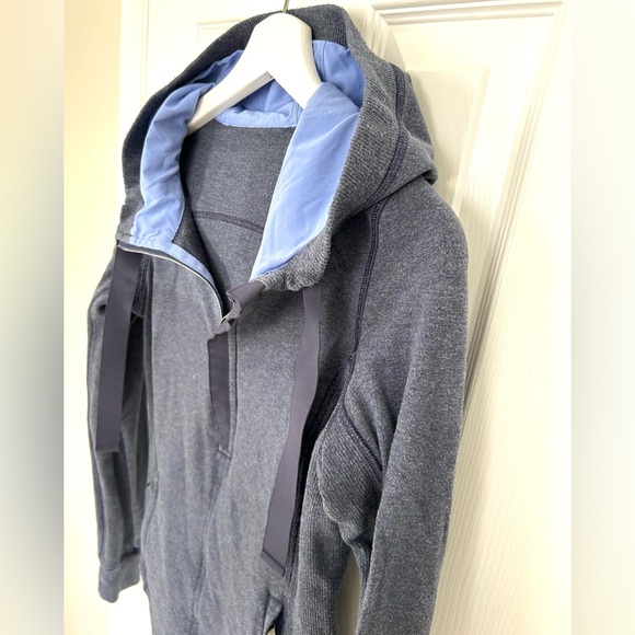 LULULEMON 1/2 Zip Hoodie Thin Running Top Sweatshirt, Heathered Blue, Size Small - Picture 6 of 16